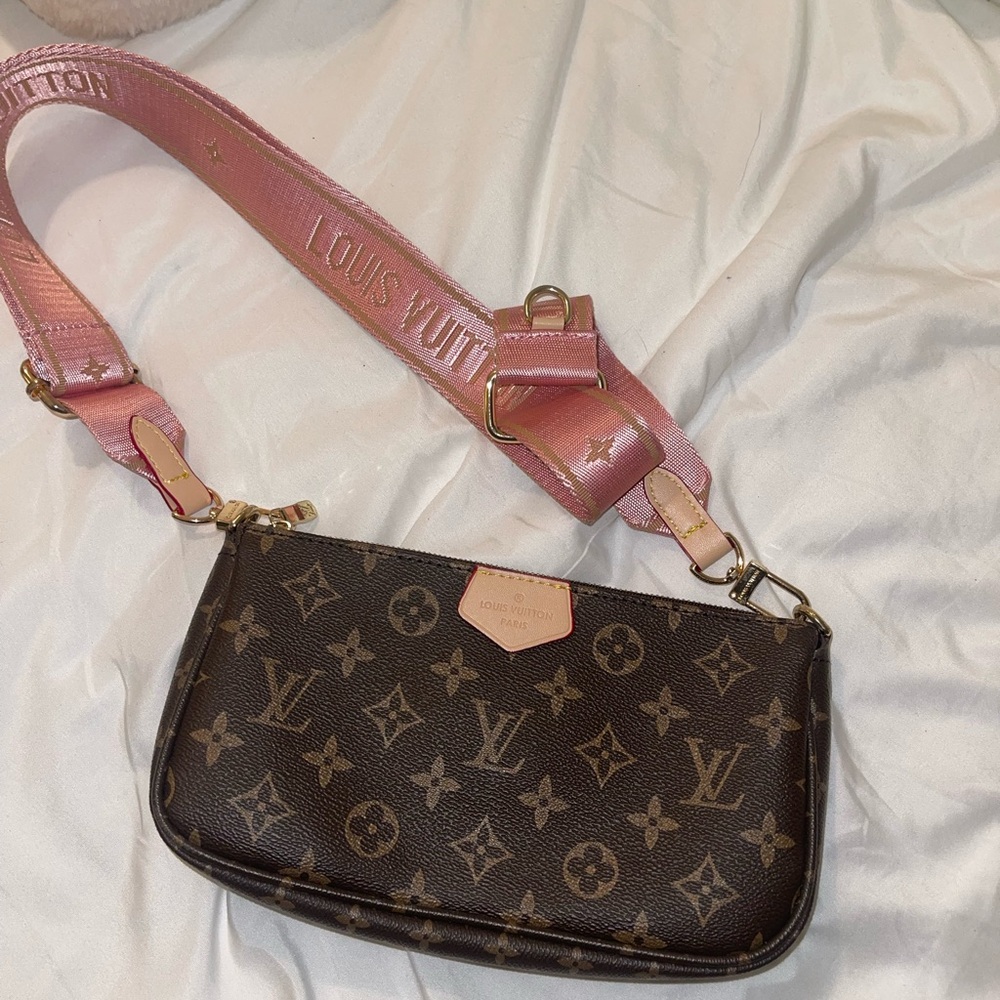 Brown and Pink shoulder bag